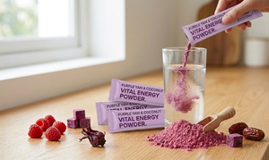 Factory Price Vital Energy Powder Superfood Drink Powder With Sweet Potato Beetroot Hibiscus Direct Manufacturer Bulk Supply - Product Image 3