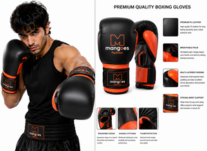 Gants de boxe MMA en cuir PU de qualité supérieure, équipement d'entraînement avec fermeture réglable et protection du poignet, unisexe - Product Image 6