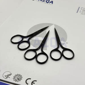 กรรไกรสำหรับงานปักทำจากสแตนเลสสตีลแบบพรีเมียมเครื่องมือตัดแม่นยำเคลือบสีดำคมและน้ำหนักเบาสำหรับงานหัตถกรรมและงานตัดเย็บ - Product Image 5