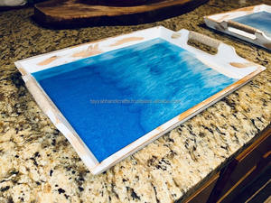 Meilleur plateau de service en bois élégant avec poignées pratiques pour une préparation facile des repas à l'abri de l'Inde - Product Image 3