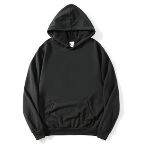 <b>White</b> Winter Oversized Woven Hooded Pullover <b>Sweatshirt</b> 100% Polyester Front Pocket Eco-Friendly Silk Screen for <b>Men</b> Unisex - Product Image 3