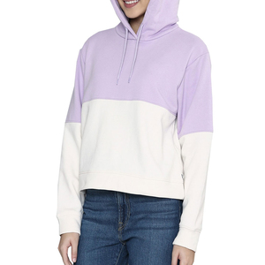 เสื้อฮู้ดครอปท็อปสีพื้นสำหรับผู้หญิง แฟชั่นลำลอง ปักโลโก้ได้ตามต้องการ เสื้อฮู้ดแขนยาวครอปสำหรับผู้หญิง - Product Image 1