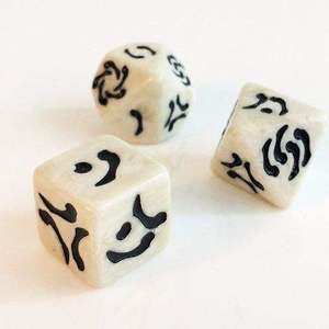 Handmade Bone Dice <b>Set</b> <b>Square</b> Antique Imitation Eco-Friendly Natural Craft Art Collectible Carved Antique Imitation Durable Art - Product Image 3