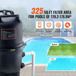 325 mq. Filtro a Cartuccia in Legno per Piscine Interrate, Sistema di Filtrazione per Piscine Fuori Terra, Aggiornamento del Sistema di Filtraggio per Spa - Product Image 2