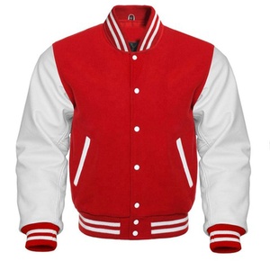 Chaqueta Universitaria Vintage Personalizada con Logotipo para Hombre, Cuello Alto, Mangas de Cuero, Bordada, Estilo Béisbol, Color Negro - Product Image 5