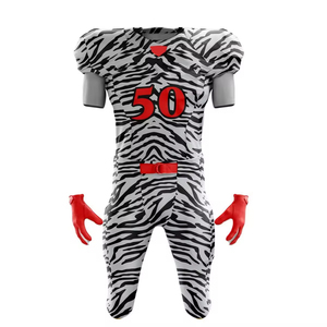 Custom Sublimated American Football Jersey <b>Men's</b> Short Sleeve Yellow Fitted Moisture Wicking With Custom Number - Product Image 4