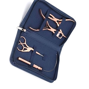 Herramientas Profesionales para Extensiones de Cabello, Kit de 4 Piezas de Acero Inoxidable con Alicates, Gancho de Alambre, Aguja y Tijeras - Product Image 2