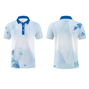 Camiseta de Manga Corta Blanca y Azul para Hombre, con Estampado, Transpirable, de Punto, Corte Regular, Informal, con Estampado por Sublimación, Ecológica, de Secado Rápido - Product Image 6
