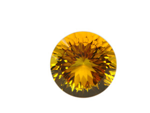 Qualité supérieure 100% naturel miel Quartz forme ronde Concave coupe lâche véritable pierre précieuse pour la fabrication de bijoux utilisation à des prix de gros - Product Image 3