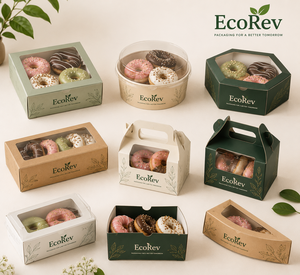 Cajas de Papel Ecológicas EcoRev para Envasado de Alimentos, Rectangulares, Hexagonales, Cuadradas, Tubulares, Reciclables, con Asa, Impresión a Cuatro Colores - Product Image 2