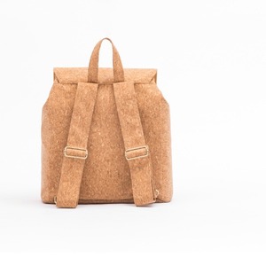 Eco-friendly natural Woodgrained Paper Fabric Anticorrosion Durable Fashion Girl's Flip Open <b>Backpack</b> - Product Image 5