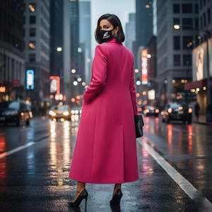 เสื้อเบลเซอร์ผู้หญิงยอดนิยม สีพื้น แขนยาว กระดุมเดี่ยว เสื้อเบลเซอร์สำหรับใส่ทำงาน ชุดสูทผู้หญิง เสื้อแจ็คเก็ตสำหรับนักธุรกิจหญิง - Product Image 5