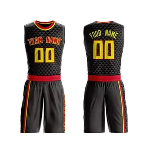 Custom Sublimated Basketball Uniforms Unisex Sleeveless V-Neck Green Team <b>Name</b> 00 Breathable Mesh Athletic Fit Eco-Friendly - Product Image 3