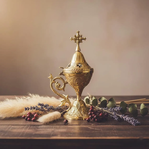 Imported Brass Incense Burner-Eco-Friendly Traditional Design with Antique Finish for Meditation Prayer & Home Fragrance - Product Image 4