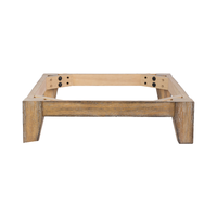 Moderner Massiver Gummibaumholz-Rahmen Holzsofa-Gestell für Küche und Schlafzimmer Robuste Struktur Gewerbliche Möbel