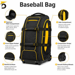 Sac en filet pour le baseball, offre un rangement respirant, une construction légère et un transport pratique pour les balles et l'équipement d'entraînement - Product Image 6
