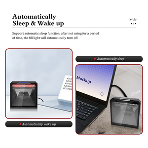 Lector de código de barras grande USB con cable manos libres, pantalla 1D <span class=keywords><strong>QR</strong></span>, escaneo de códigos de barras 2D, escáner de código de barras de escritorio - Product Image 3