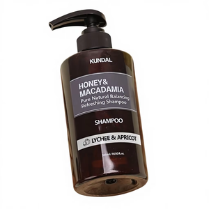 Shampooing équilibrant et rafraîchissant KUNDAL au miel et à la macadamia, 100% naturel, 500 ml - Product Image 1