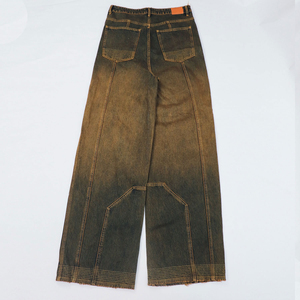 Unisex 2026 Oversized Multi-pocket Gothic Denim <b>Jeans</b> Streetwear Straight Leg Pants Hip Hop Washed Techniques Lightweight Casual - Product Image 2