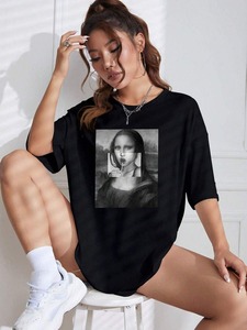 Camisetas de Mujer con Logotipo Personalizado, Precio Económico, MOQ Bajo, Nueva Colección, Estilo Moderno, Gran Venta - Product Image 5