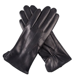 Gants d'hiver unisexes en cuir noir, à doigts entiers, coupe-vent, thermiques, isolés, SWIFT STITCH INDUSTRIES TI-MRG-L-0176, fermeture à boutons - Product Image 3