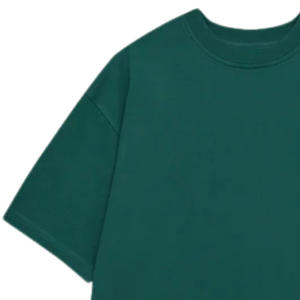 Camiseta de Manga Corta Oversize para Hombre, Verde Bosque, con Gráfico Frontal, Algodón, Estilo Casual Urbano, Suministro al por Mayor OEM - Product Image 3
