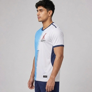 เสื้อฟุตบอลผู้ใหญ่แบบขายส่ง OEM ปี 2026 คุณภาพสูง พิมพ์ลายแบบ Sublimation แขนสั้น ออกแบบและพิมพ์ชื่อหมายเลขได้ตามต้องการ - Product Image 4