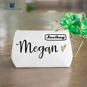 Custom OEM Canvas Cosmetic Zipper Pouch Durable Travel Toiletry Storage Bag Wholesale Factory - Product Image 2