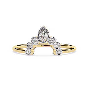 Beautiful 10K <b>Gold</b> Round Cut Lab Grown Diamond IGI Certified <b>Ring</b> for Women for Proposal or Anniversary Gift - Product Image 1
