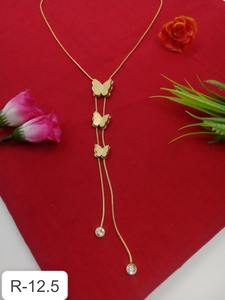 Ensemble collier et boucles d'oreilles plaqué or bicolore spécial Saint-Valentin |   Bijoux pour femmes, cadeau pour une fête de mariage ou de fiançailles - Product Image 6