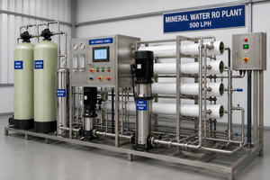 Planta de Ósmosis Inversa para Agua Mineral, 2000 LPH, Sistema de Ósmosis Inversa con Filtros de Arena, Carbón y Micras, y Bomba de Alta Presión - Product Image 1