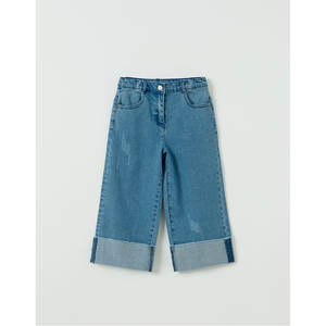 Pantalones Casuales Azules para Niños OZKIZ, 100% Algodón, 2-6 Años, Moda Infantil Primavera/Otoño al por Mayor - Product Image 1