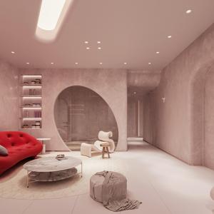 सुरुचिपूर्ण उच्च अंत सौंदर्य सैलून सजावट सौंदर्य प्रसाधन प्रदर्शन दर्पण अनुकूलन योग्य प्रदर्शन रैक डिस्प्ले काउंटर आंतरिक सजावट - Product Image 3