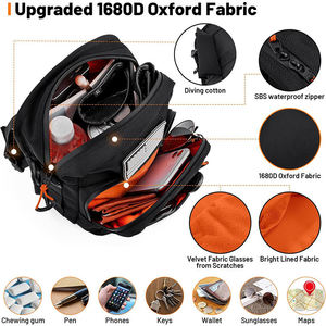 Sacs de vélo 30L en nylon imperméable, sacoche de selle portable pour porte-bagages arrière avec fermeture éclair, grande capacité, porte-bouteilles - Product Image 4