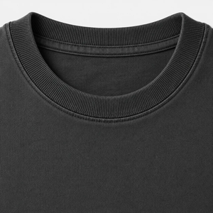 Camiseta Oversize Personalizada de Algodón Grueso Color Carbón, Proveedor de Camisetas Streetwear de Marca Privada - Product Image 4
