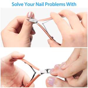 Juego de 3 Piezas de Cortaúñas Profesional de Acero Inoxidable Clásico y Lujoso, con Abertura de Mandíbula Ancha y Cuchilla Curva para Uñas de los Pies - Product Image 4
