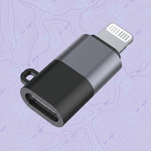 Адаптер-конвертер Custom OEM из алюминия: <span class=keywords><strong>8</strong></span>-контактный штекер на Type-C (гнездо) для аудио и быстрой зарядки, для прослушивания музыки и быстрой передачи энергии - Product Image 1
