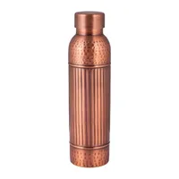 Bouteille d'eau en cuivre pur, artisanale, traditionnelle Ayurveda, pour un mode de vie sain, la maison, le bureau, le yoga et les voyages