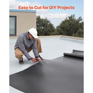 Rotolo di Copertura in Gomma EPDM 20 x 20 ft 45 Mil, Lunga Durata, Flessibile, Resistente alle Temperature Estreme, Geomembrane - Product Image 5