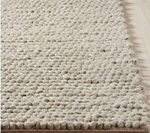 Alfombra de Lana Natural Orgánica Pura de Nueva Zelanda, Alfombra de Estilo Nórdico Boho Personalizada de Fábrica, Alfombra de Burbujas Tejidas con Piedras, Alfombra Antideslizante para Piso - Product Image 4