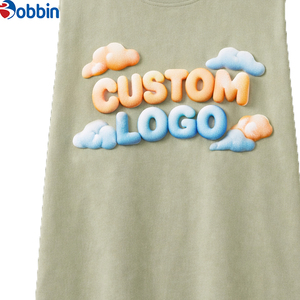 Camiseta Personalizada con Estampado Puff, Lisa, 100% Algodón, Camisetas para Hombre, Estampado Puff 3D con Tu Propio Logotipo, Camiseta con Estampado Puff Personalizado - Product Image 1