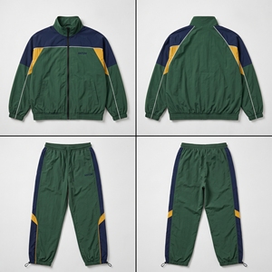 Wholesale Eco-Friendly Waterproof Maternity Plus Size Crinkle Nylon <b>Windbreaker</b> Tracksuit Set Retro <b>Vintage</b> Custom Logo Fast - Product Image 6