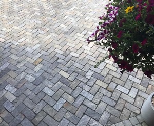 Pavés en pierre de grès noir Sagar avec surface rugueuse pour usage en jardin - Product Image 3
