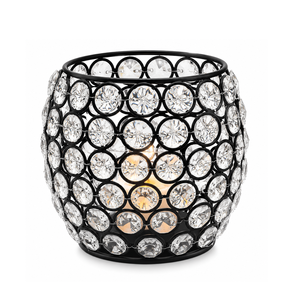 Élégant Porte-Bougie Noir à 3 Niveaux en Cristal – Support Décoratif de Luxe pour Bougies, Idéal pour la Maison, les Mariages et les Événements - Product Image 4