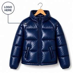Veste matelassée personnalisée avec logo, style maçonnique, OEM, imperméable, respirante, chaude pour l'hiver, coupe-vent, style bulle - Product Image 1