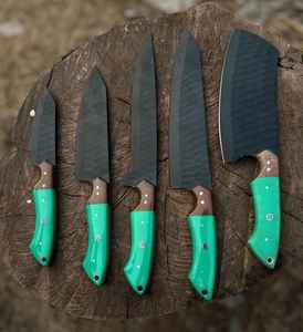 Juego de Cuchillos de Cocina al por Mayor, Grado Industrial, OEM, los Mejores Cuchillos de Chef Profesionales Forjados a Mano de Acero con Alto Contenido de Carbono, Alta Calidad - Product Image 1