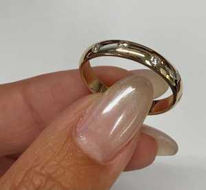 Bague de mariage à dôme dissimulé avec diamant de laboratoire, en or 14k 18k, pour homme et femme, empilable, vente en gros fabricant - Product Image 3
