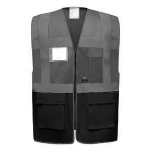 Gilet de sécurité réfléchissant fluorescent antistatique et imperméable de haute visibilité CRESTLINE INDUSTRY, vêtements de travail personnalisés de marque supérieure - Product Image 3