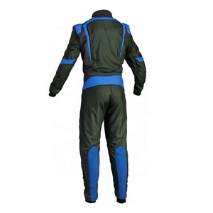 Traje de Carreras de Karts Color Negro y Azul, Unisex, Transpirable, Impermeable, Manga Larga, Poliéster, Ropa Deportiva para Automovilismo, Personalizable para Equipos - Product Image 3