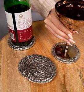 Posavasos de Acero Inoxidable de Lujo, Reutilizable, para Bebidas, Decoración Contemporánea para Comedor, Protección Contra Rayones, Acabado de Primera Calidad - Product Image 1